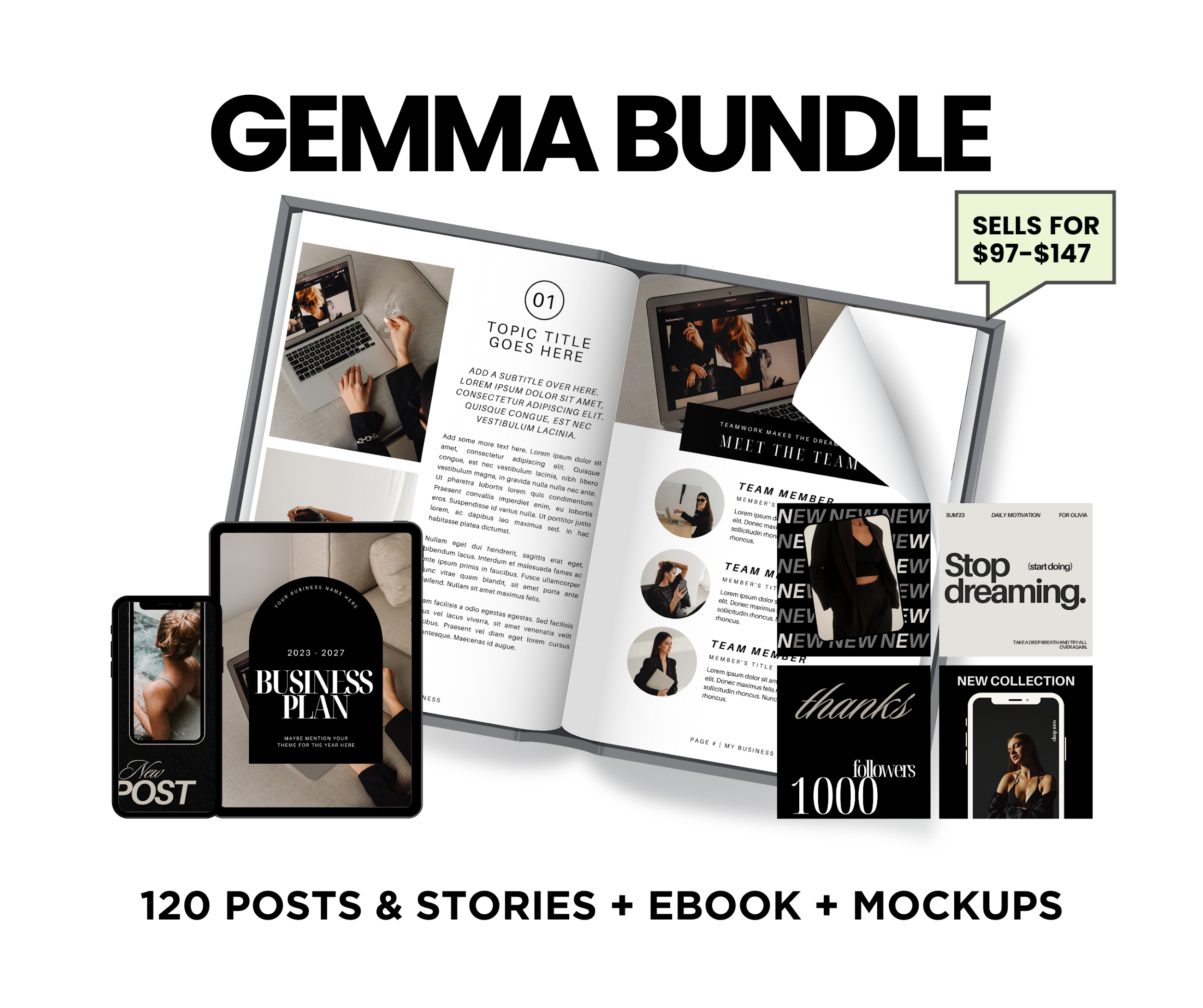 Ebook & Course Bundle Canva Template