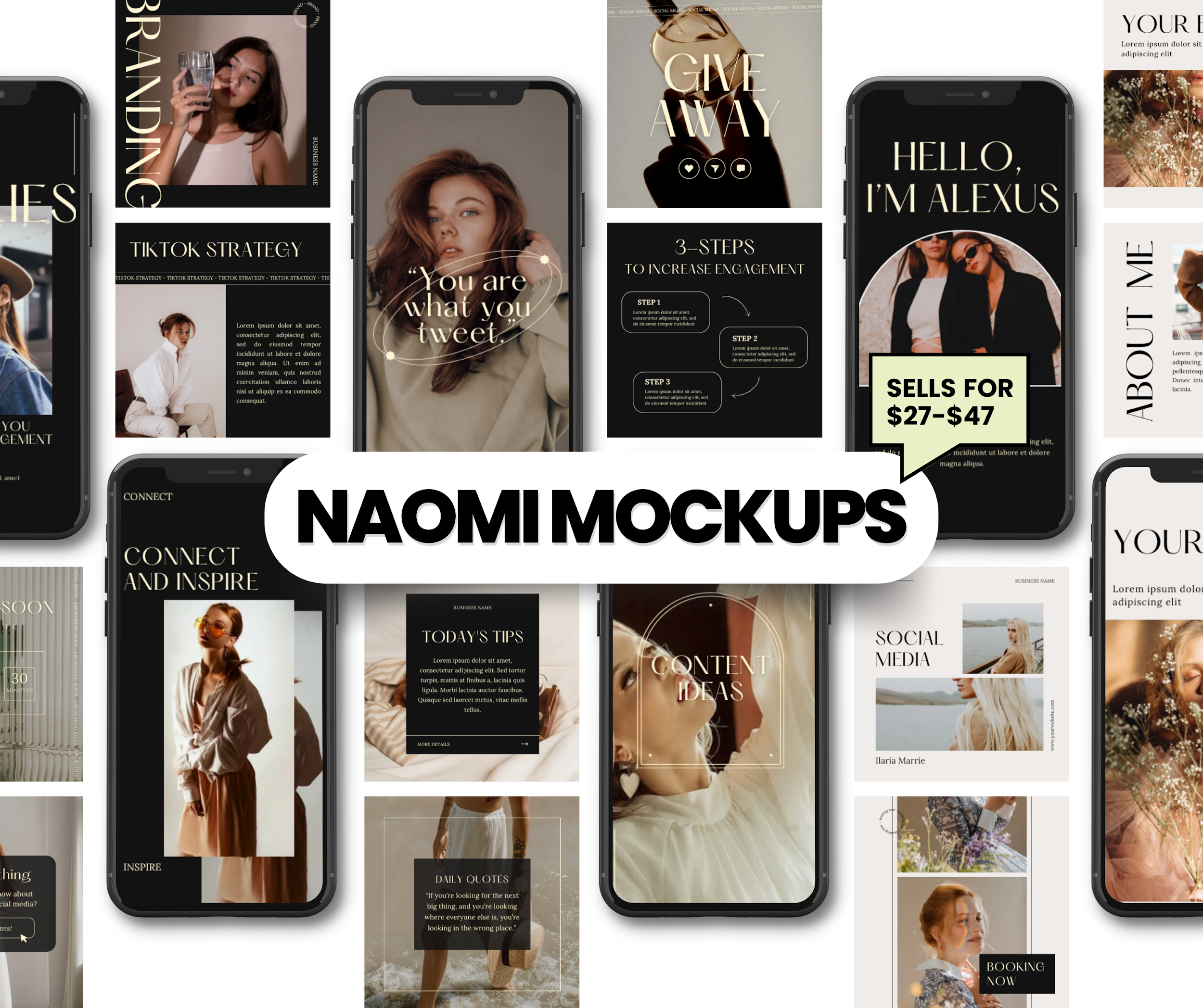 Ecommerce Product Mockup Canva Templates