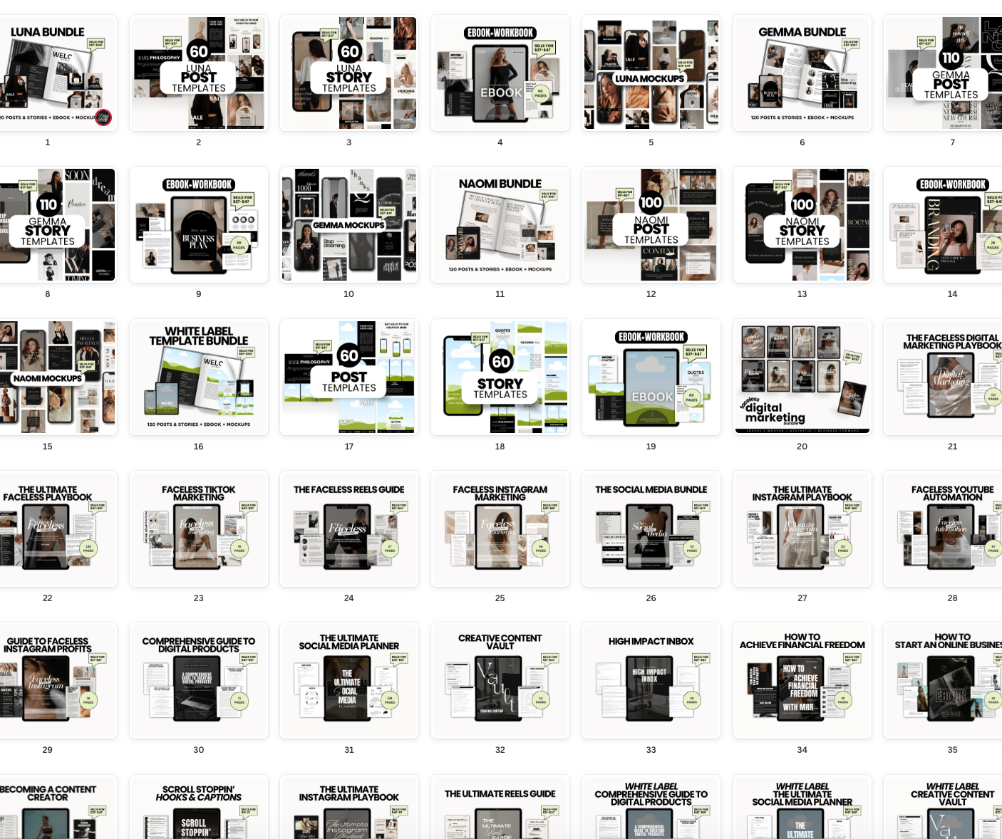 Ecommerce Product Mockup Canva Templates